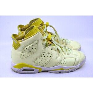 Nike Air Jordan 6 Dynamic Yellow Floral Youth Size 6.5Y Shoes (Womens Sz 8)